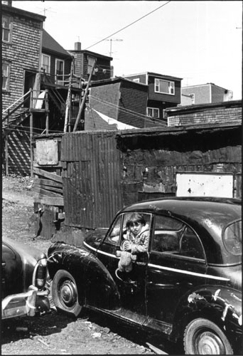 Child in a Morris Minor