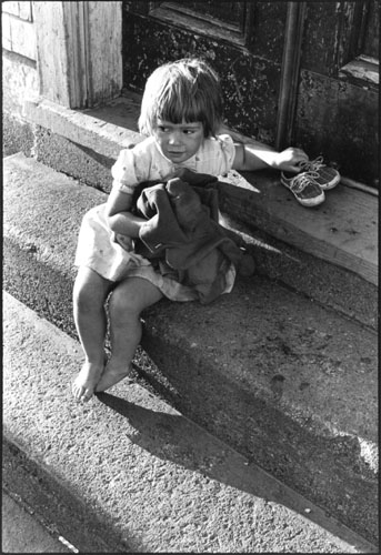 Girl on steps_North End